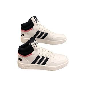 Adidas Hoops 3.0 Cloud White Legend Ink Rose Tone Mid Sneakers 9